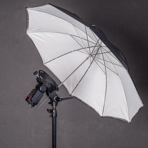 white umbrella studio lighting photography